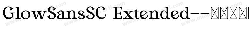GlowSansSC Extended-字体转换
